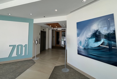 The building lobby