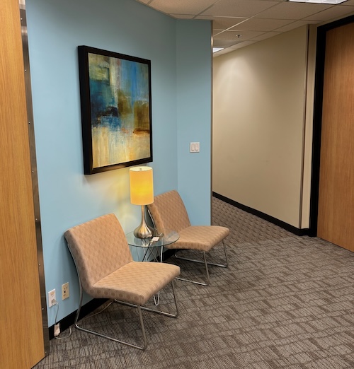 Second waiting area.
